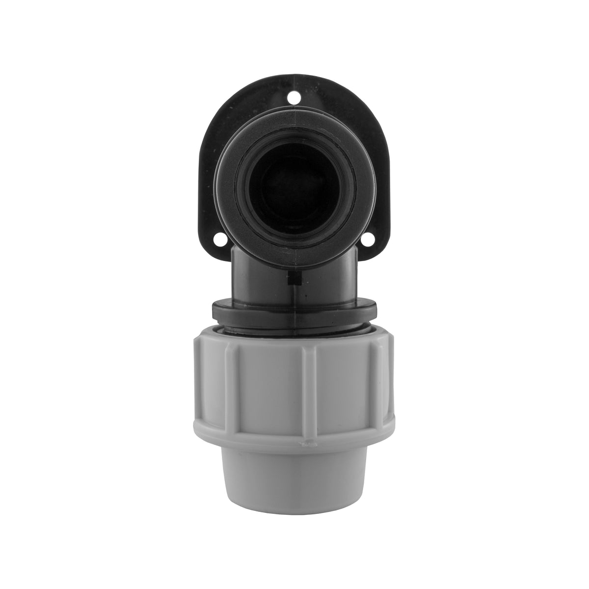 MDPE Bibtap Wall Flange, 25mm - 3/4" BSPF