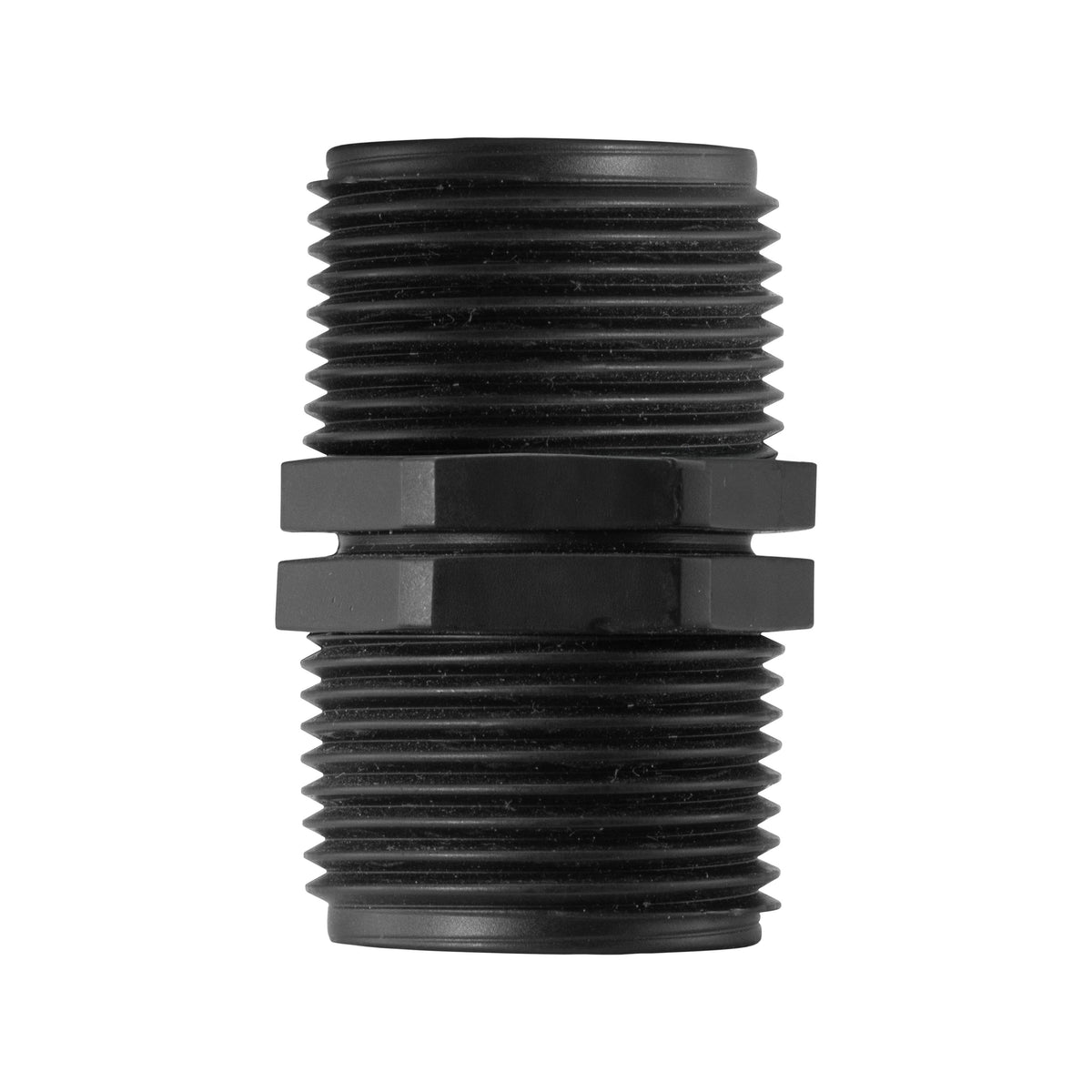 Polypropylene Straight Equal Male Nipple, 1/2"