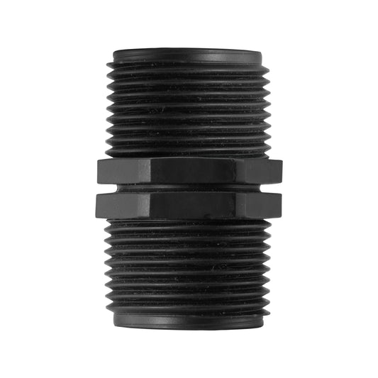 Polypropylene Straight Equal Male Nipple, 1/2"