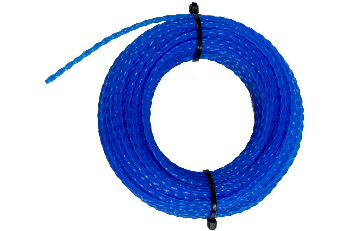 15m Twisted Blue Trimmer Line, 2.7mm