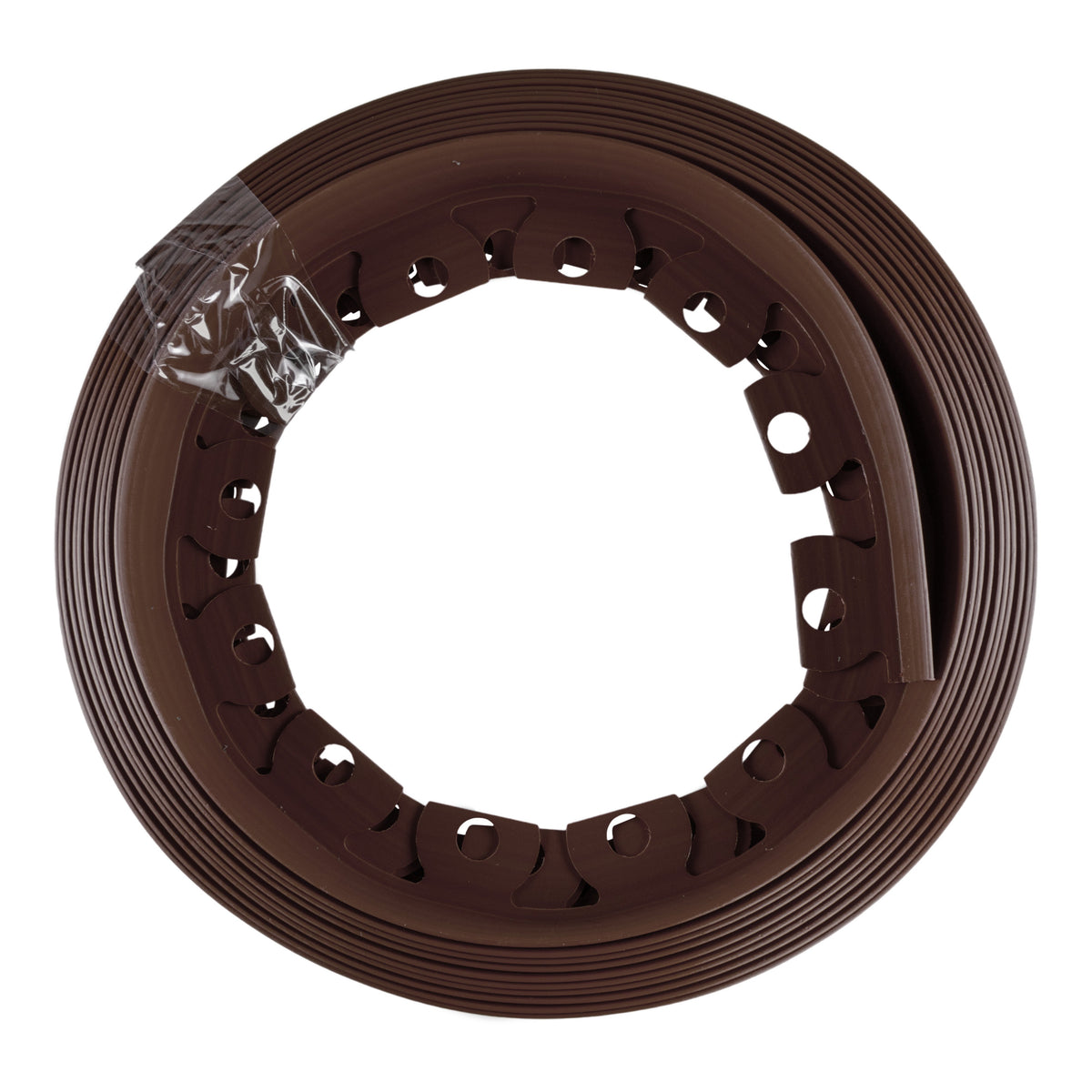Brown Curved Lawn Edging Set with Pegs, 40mm Height