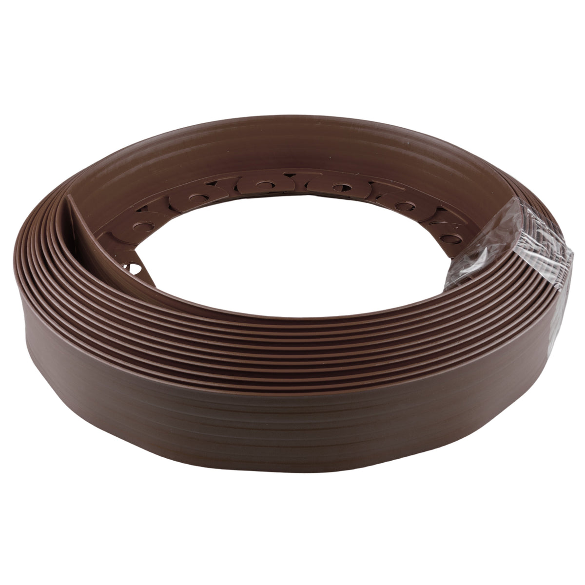 Brown Curved Lawn Edging Set with Pegs, 40mm Height