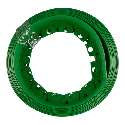Green Curved Lawn Edging Set with Pegs, 40mm Height