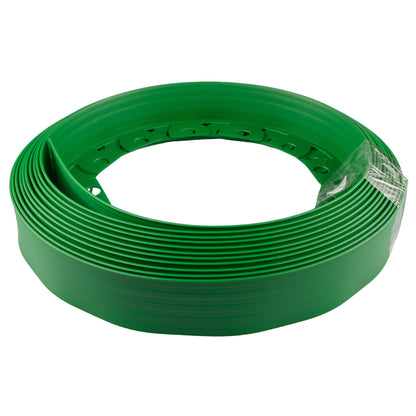 Green Curved Lawn Edging Set with Pegs, 60mm Height
