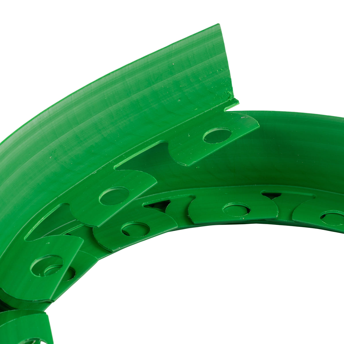 Green Curved Lawn Edging Set with Pegs, 40mm Height