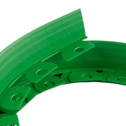 Green Curved Lawn Edging Set with Pegs, 40mm Height