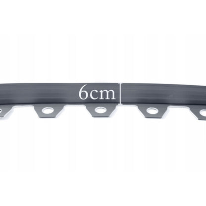 Grey Curved Lawn Edging Set with Pegs, 60mm Height