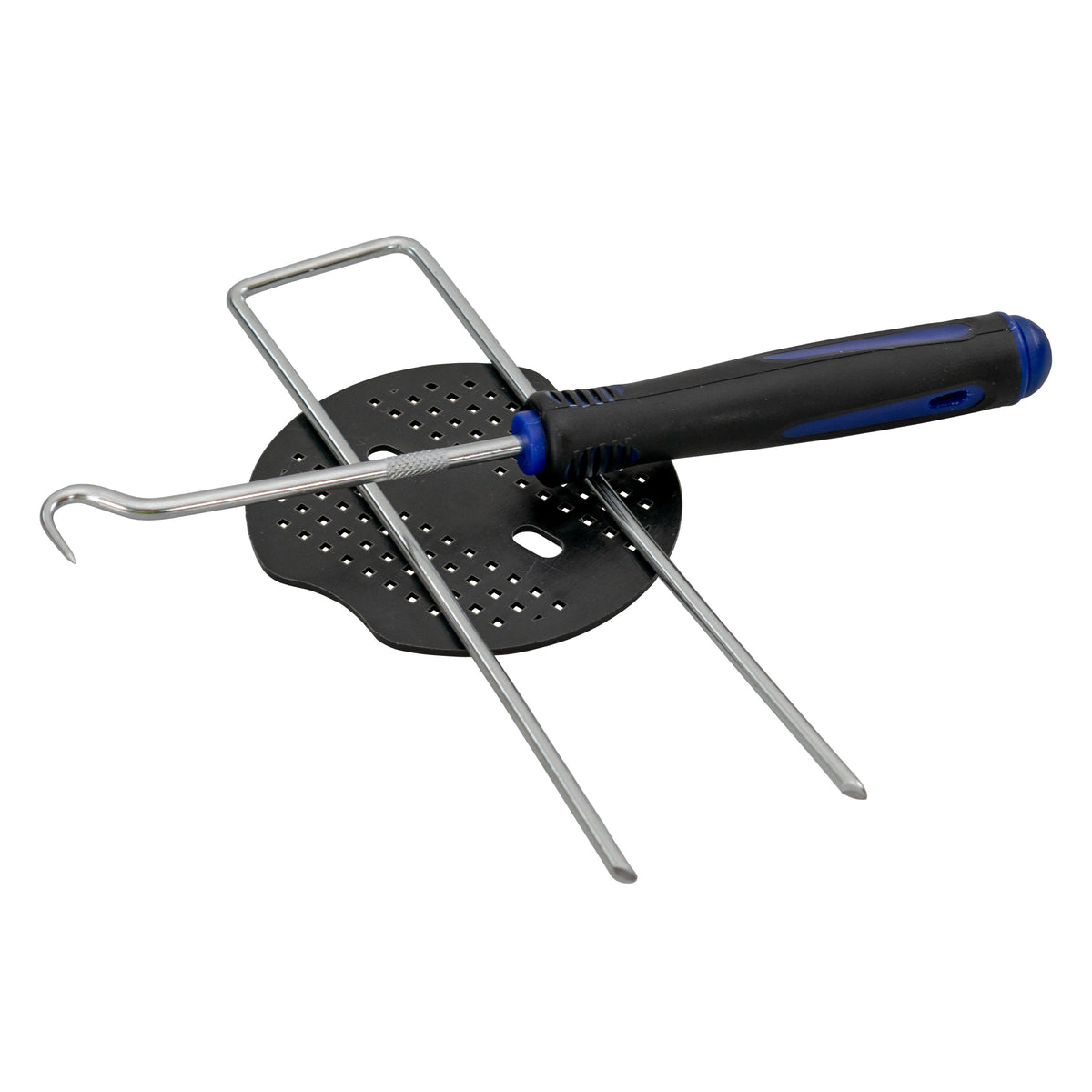 6" Weed Matting Pegs & Securing Washer, Blue Tool