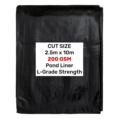 200gsm Black & Grey Flexible Garden Pond Liners