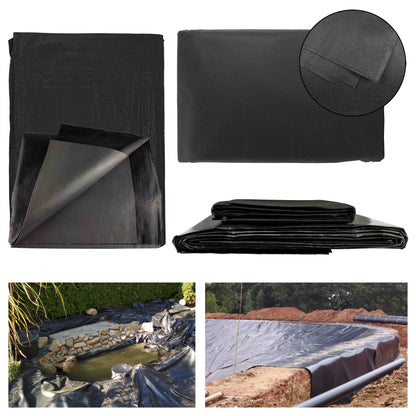 200gsm Black Flexible Pond Liner with Underlay, 4m x 5m