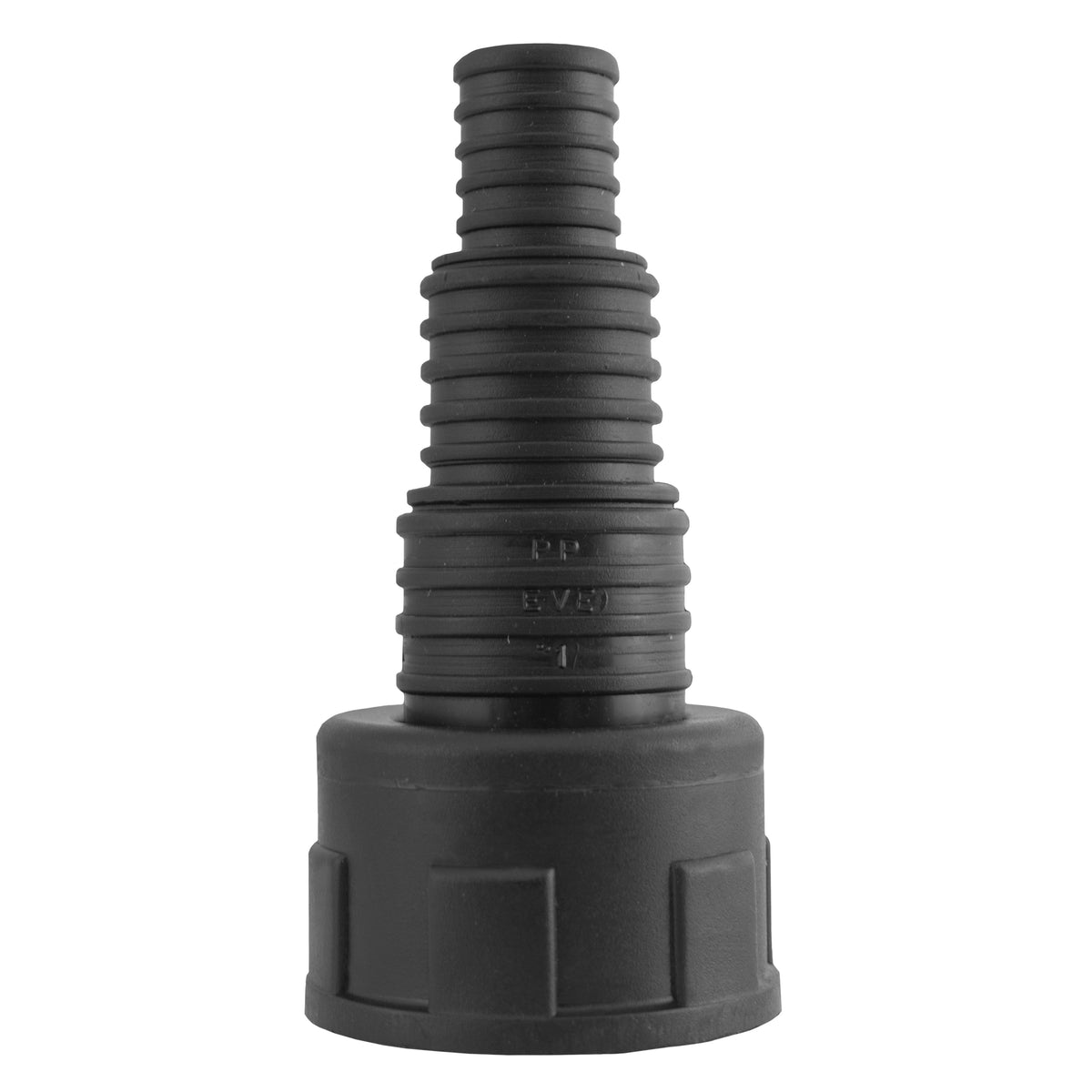 Stepped Barbed Connector for 13mm/ 20mm/ 25mm Hose, 1" BSPF