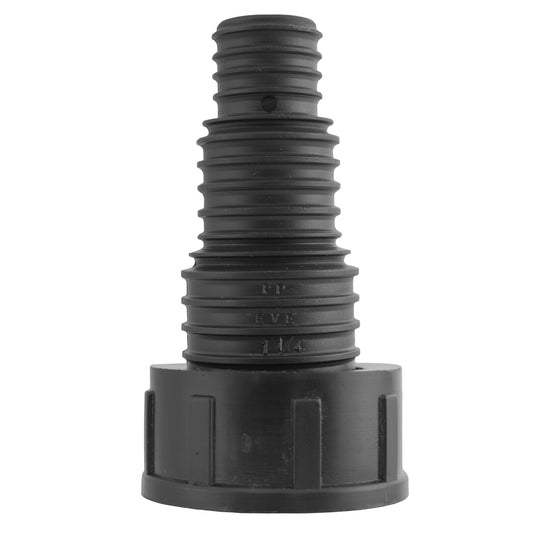 Stepped Barbed Connector for 20mm/ 25mm/ 32mm Hose, 1.25" BSPF