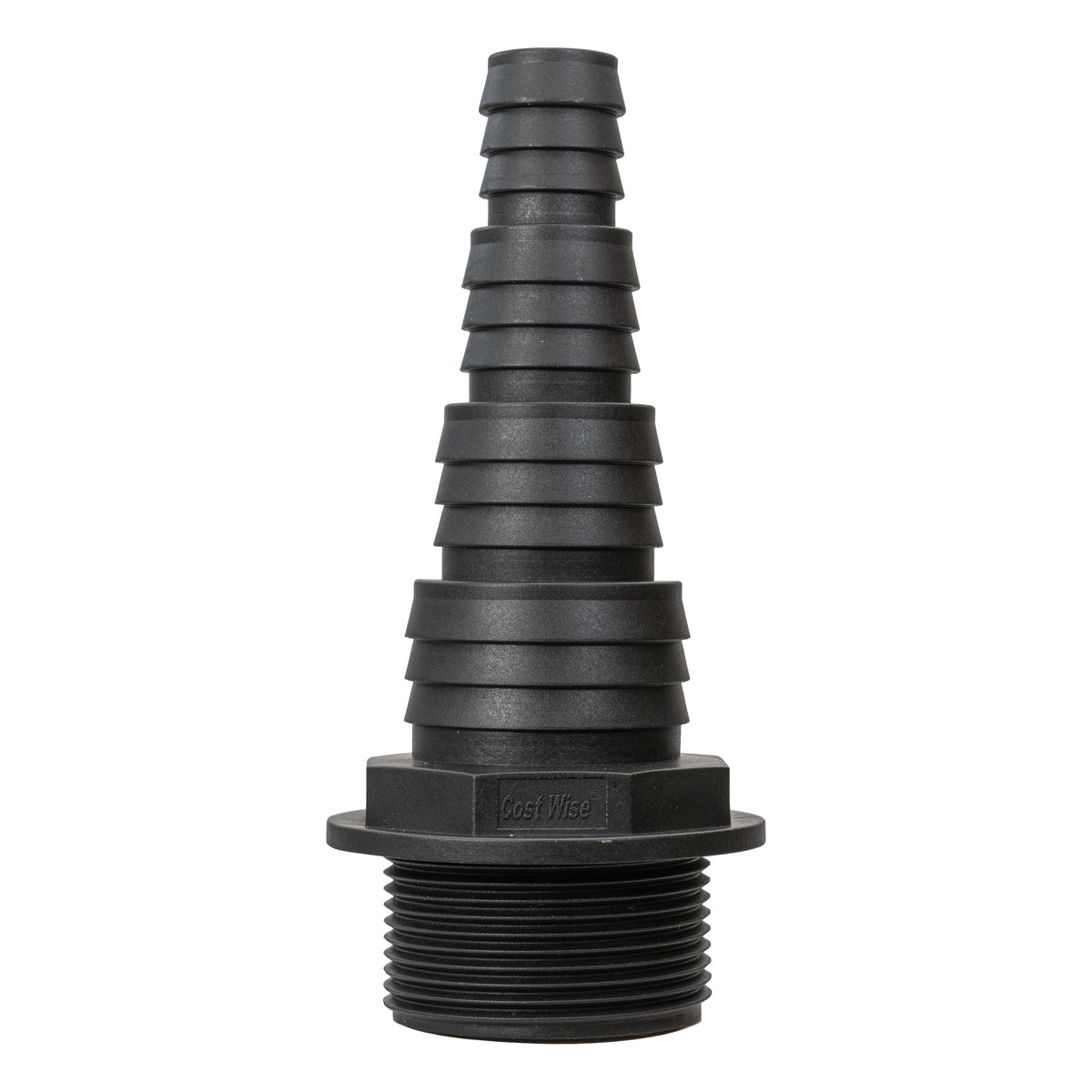 Stepped Barbed Connector for 20mm/ 25mm/ 32mm/ 40mm Hose, 1.5" BSPM
