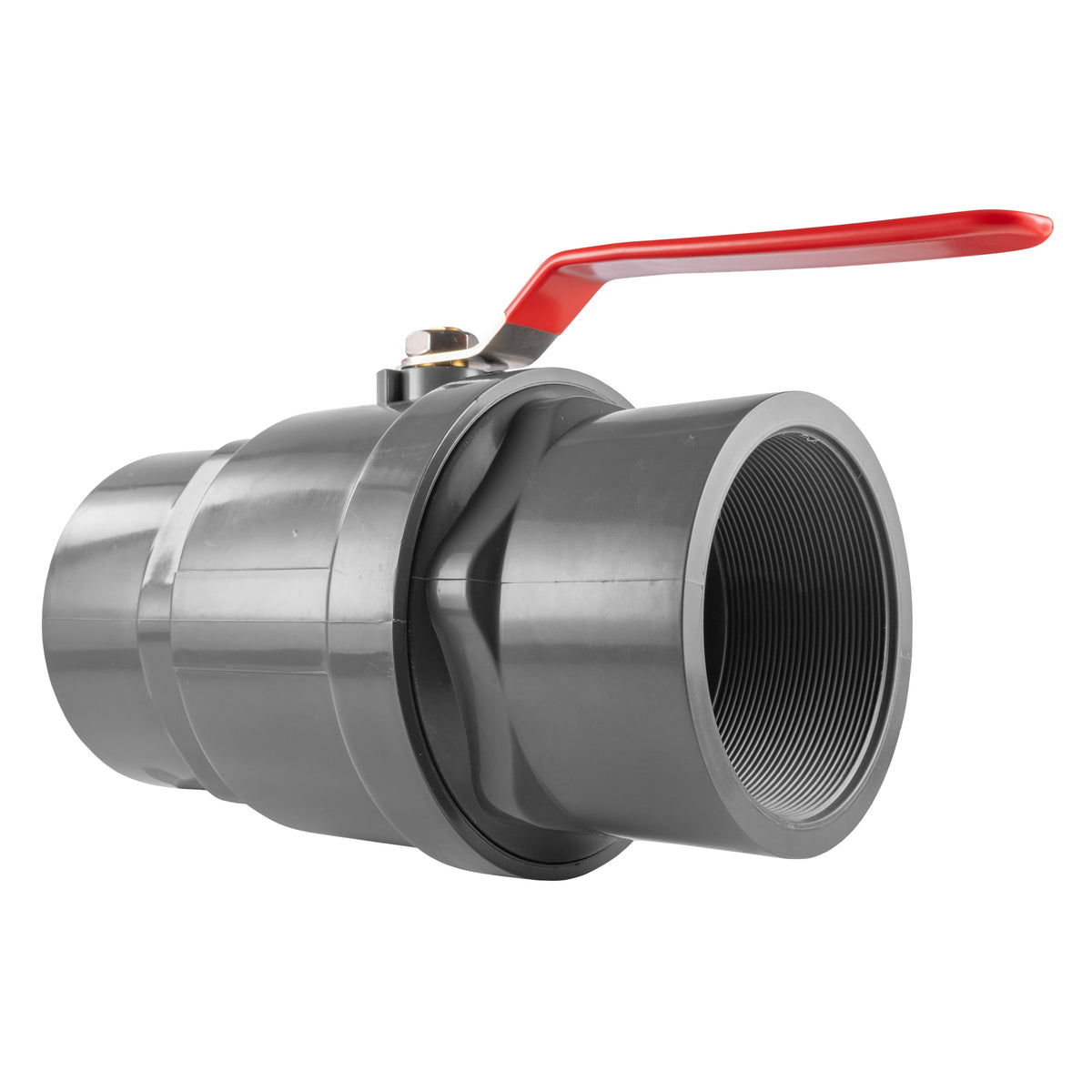 Polypropylene Lever Valve with Stainless Steel Ball, 3"
