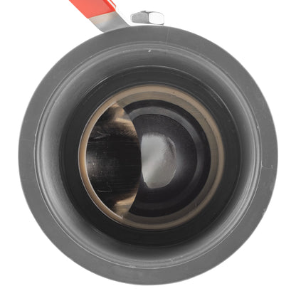 Polypropylene Lever Valve with Stainless Steel Ball, 4"
