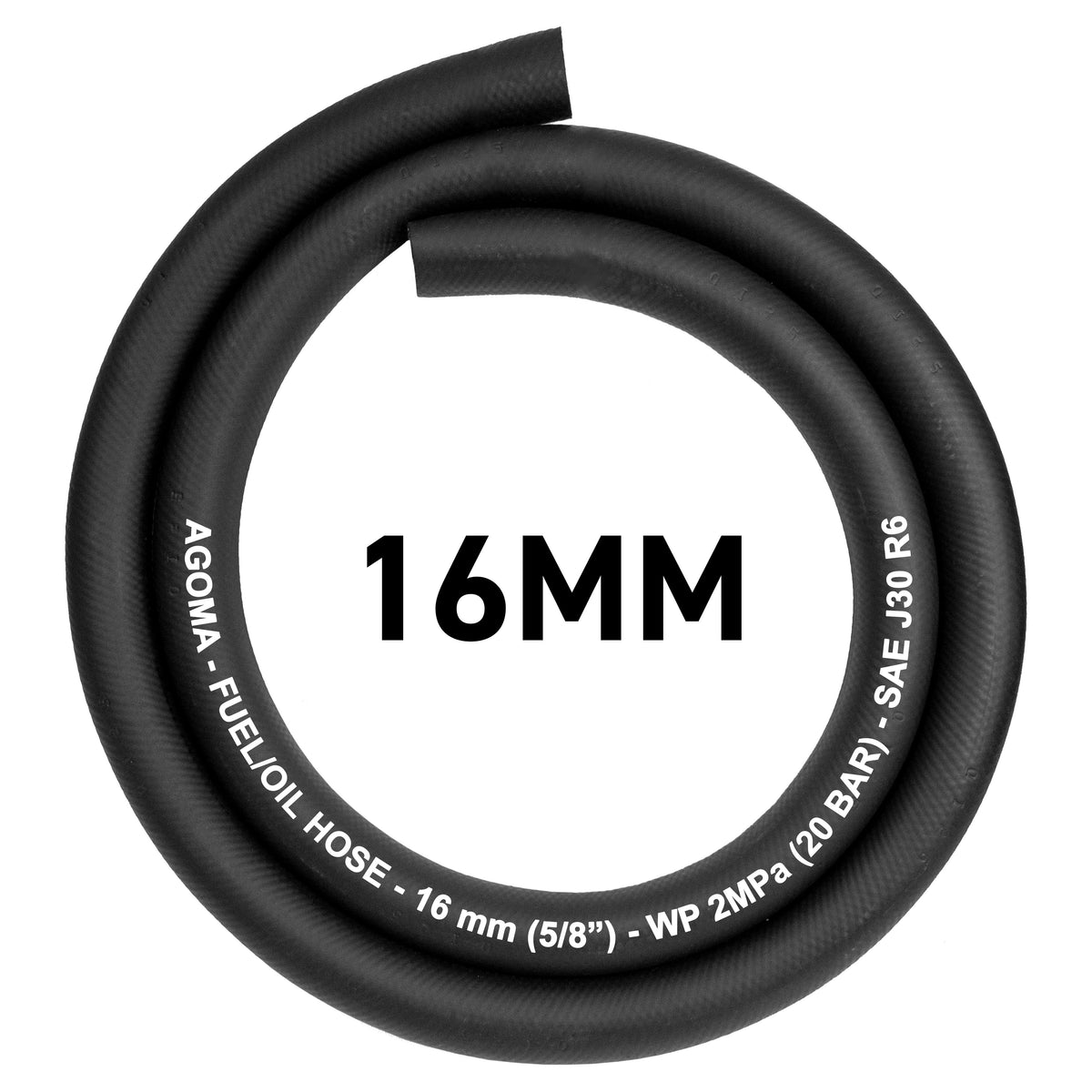 16mm Rubber Reinforced J30 R6 Fuel Hose