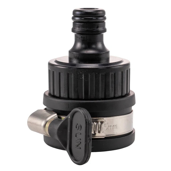 22-24mm Wide Kitchen Tap Connector to Garden Hose Adaptor + 1/2" Hose Connector