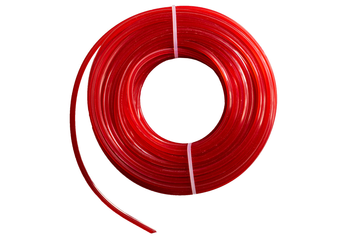 15m Twisted Red Star Trimmer Line, 2.4mm