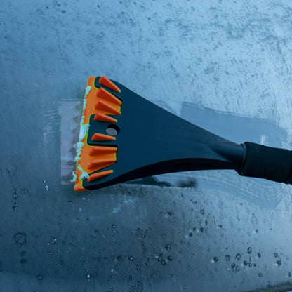 Telescopic Hand Ice Scraper Snow Brush Soft Foam Grip 90-117cm Long Winter Wiper