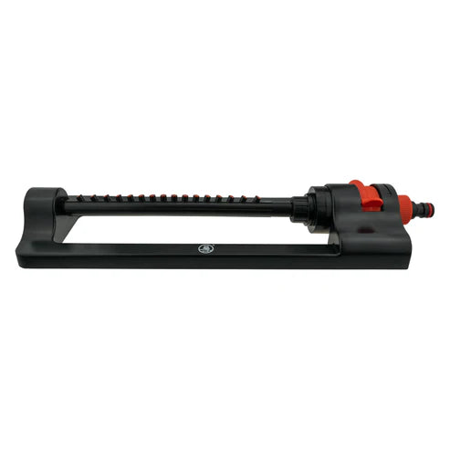 Oscillating Bar Sprinkler, Black & Orange