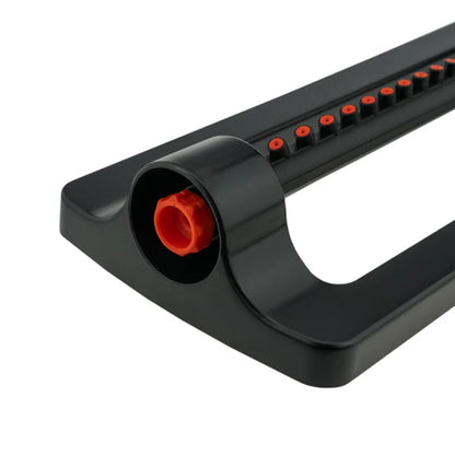 Oscillating Bar Sprinkler, Black & Orange