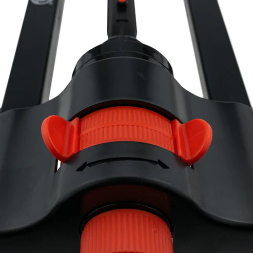 Oscillating Bar Sprinkler, Black & Orange
