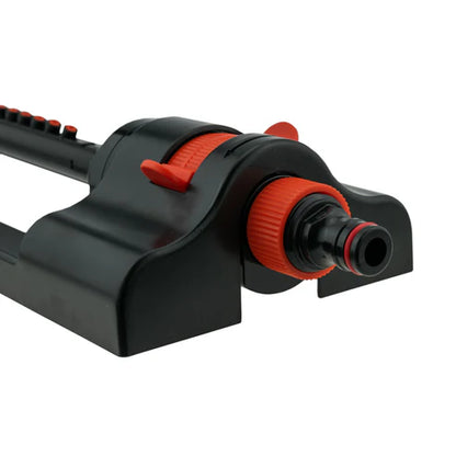 Oscillating Bar Sprinkler, Black & Orange