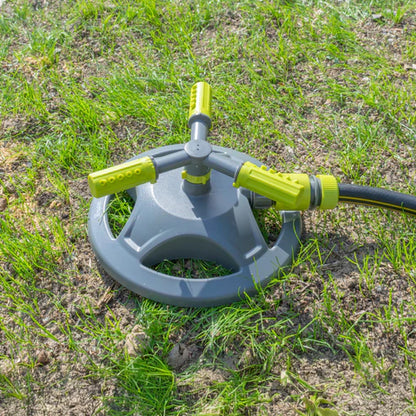 3-Arm Rotating Garden Sprinkler, Lime line