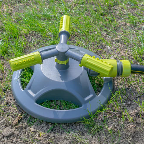 3-Arm Rotating Garden Sprinkler, Lime line