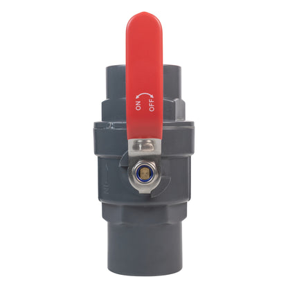 Polypropylene Lever Valve with Stainless Steel Ball, 1/2"
