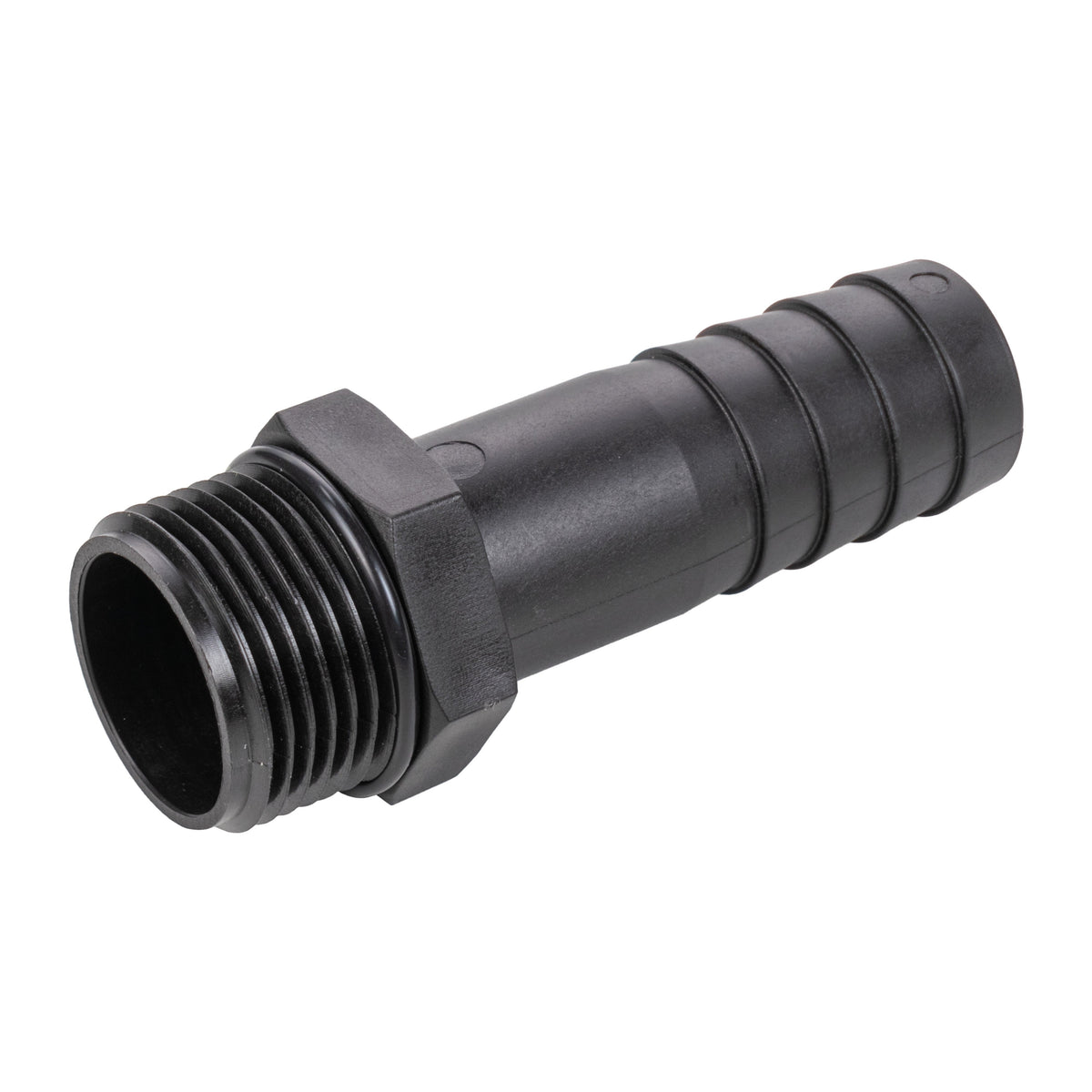 Stainless Steel Ball PP Valve & Barbed Outlet, 3/4"