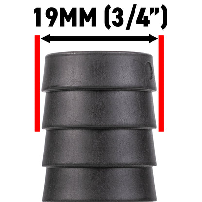 Stainless Steel Ball PP Valve & Barbed Outlet, 3/4"
