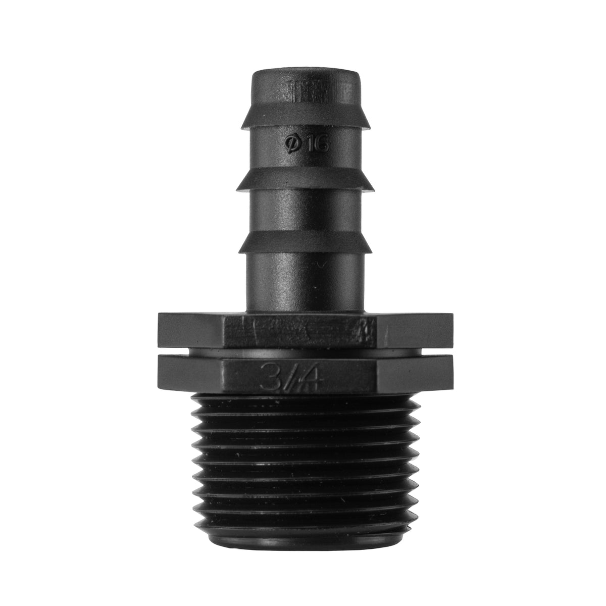 1/2" Irrigation Pipe Adapter with 3/4" BSPM Thread