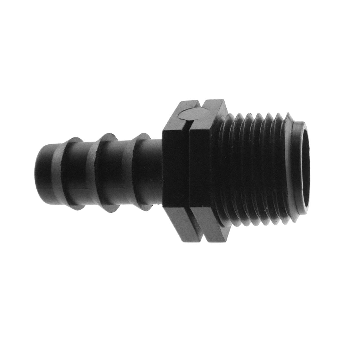 1/2" Irrigation Pipe Adapter with 3/4" BSPM Thread