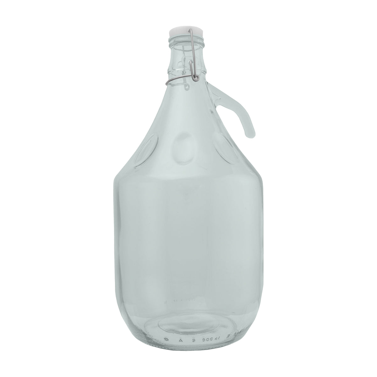 5L Clear Glass Demijohn Bottle with Swing-top Cap, Box of 6