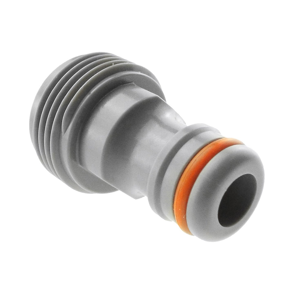 Male Tap Connector – 1/2” BSPM, Grey
