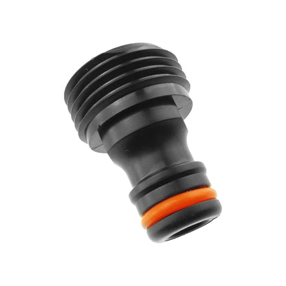 Male Tap Connector – 3/4” BSPM, Black