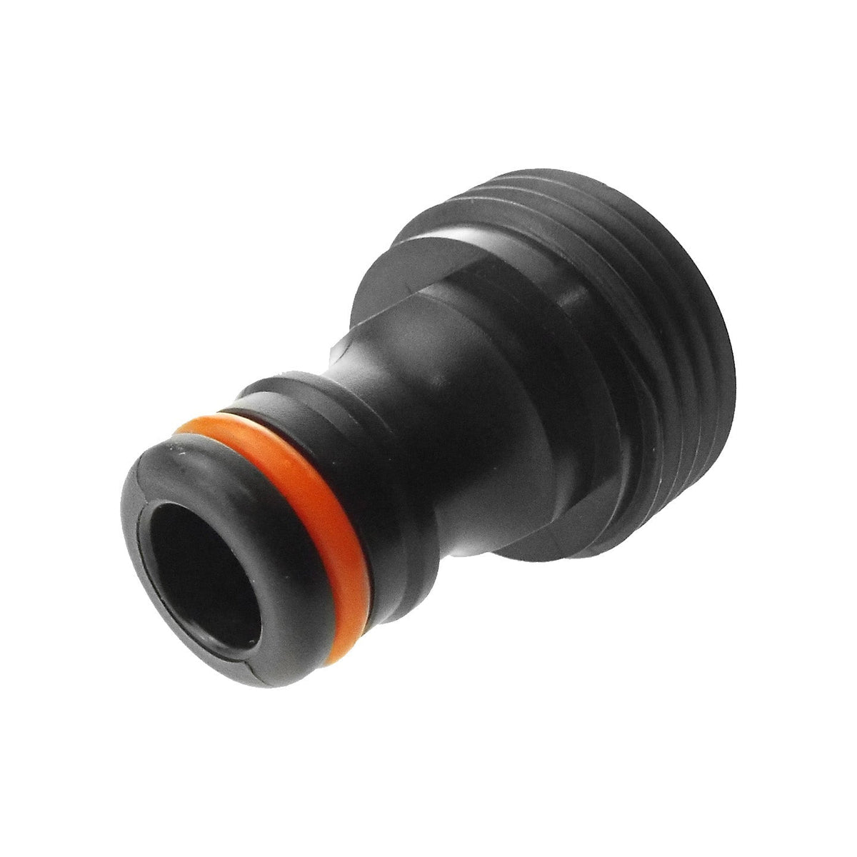 Male Tap Connector – 3/4” BSPM, Black