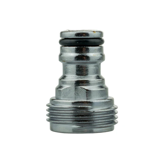 Male Tap Connector – 3/4” BSPM, Zinc Chrome