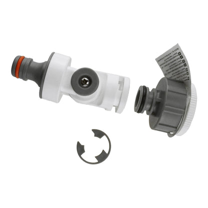 Adjustable Angle Garden Tap Connector, Grey