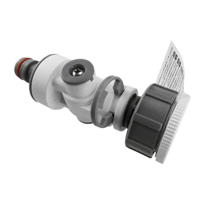 Adjustable Angle Garden Tap Connector, Grey