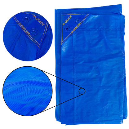 3m x 4m Blue 100gsm LLDPE Tarpaulin