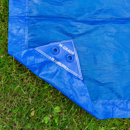 3m x 3m Blue 100gsm LLDPE Tarpaulin