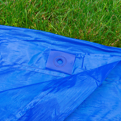 4m x 5m Blue 100gsm LLDPE Tarpaulin