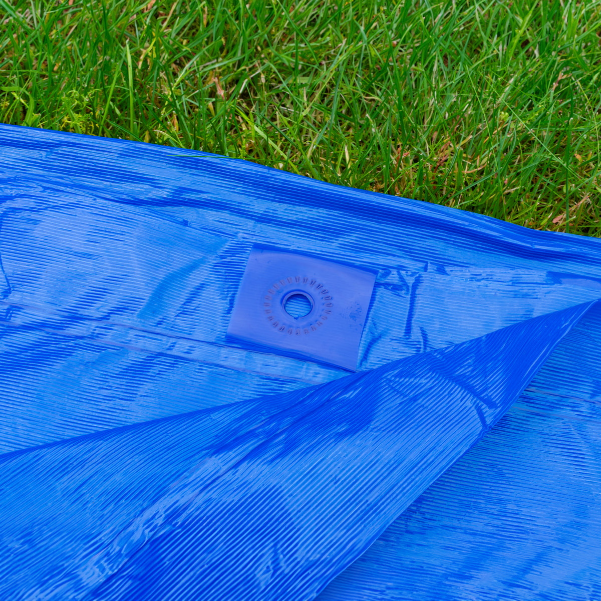 3m x 4m Blue 100gsm LLDPE Tarpaulin