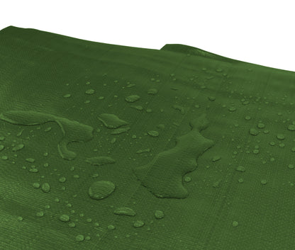 3m x 5m Green & Brown Tarpaulins, L-Grade 220 GSM