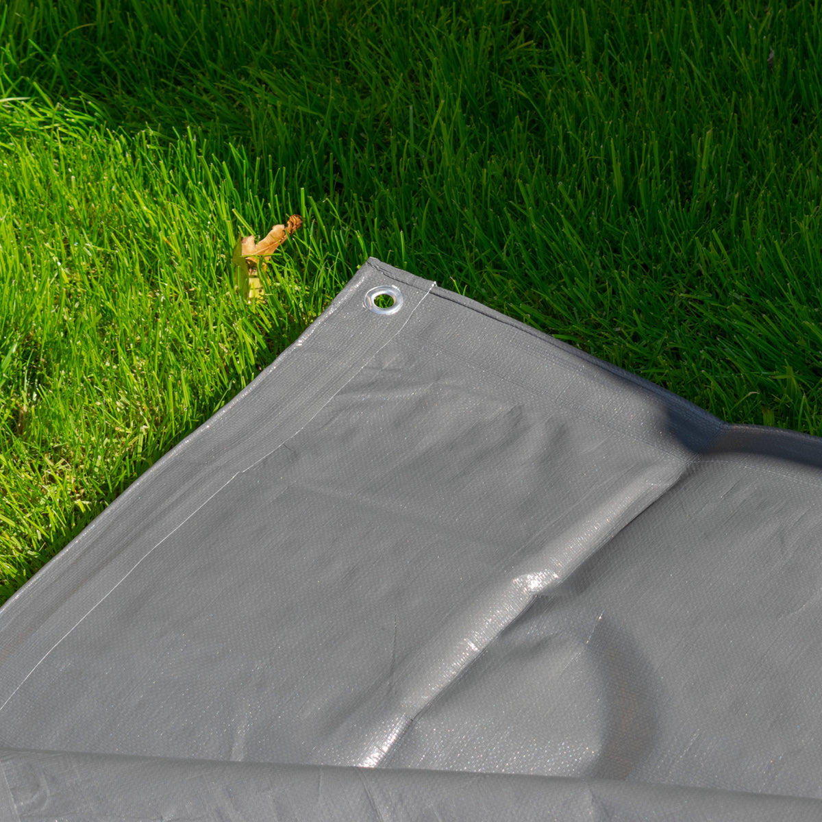 2m x 4m Grey Tarpaulins, L-Grade 200 GSM