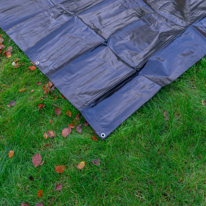 6m x 8m Black 250gsm Heavy-grade Tarpaulin