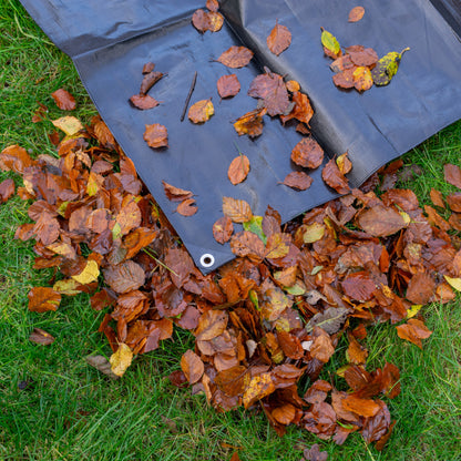 2m x 4m Black & Silver Tarpaulins, L-Grade 250 GSM