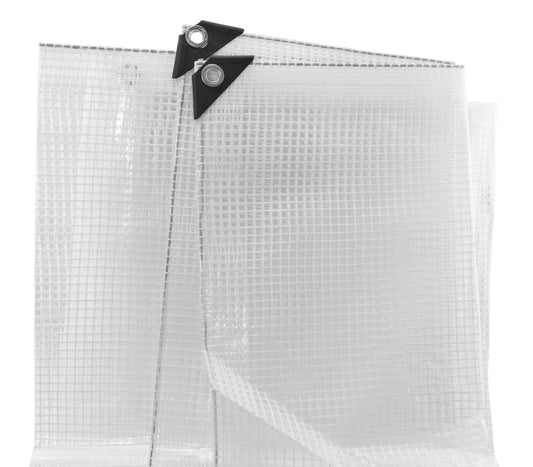 5m x 5m Silver & Black 300gsm Supergrade Tarpaulin